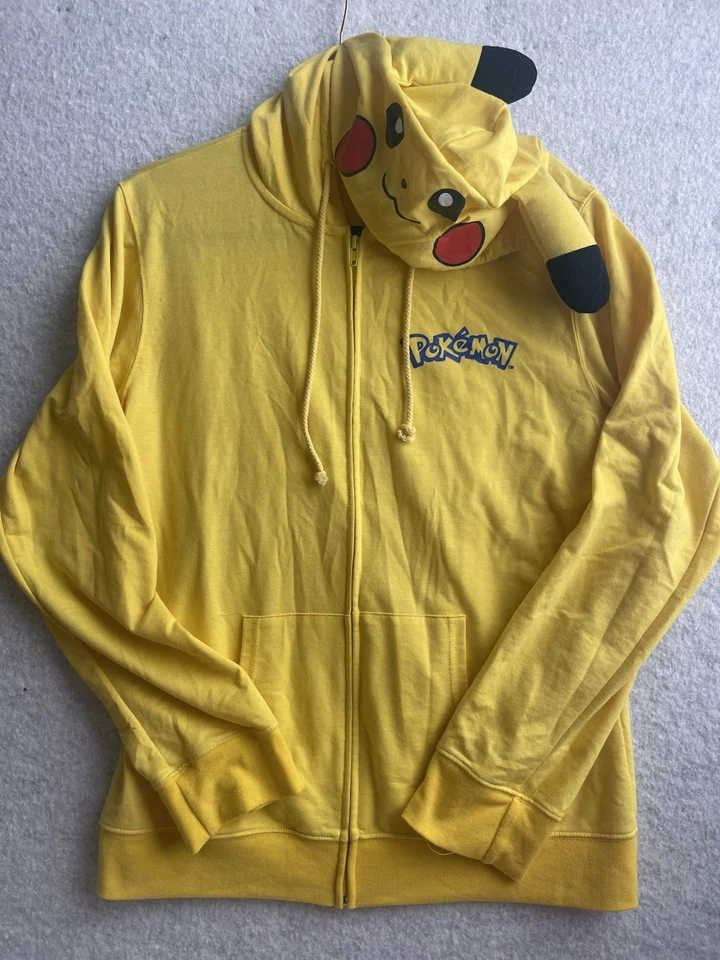 Pikachu Costume Sweatshirt Cosplay M/L - Image 2 of 4