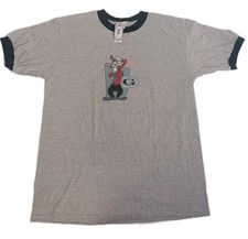 NWT Vintage 90s Disney Store Goofy Men's Large Grey Ringer Style Shirt NOS