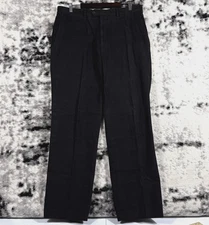 Scott Barber Pants Mens 38x32.5 Black 100% Cotton Comfort Office Career