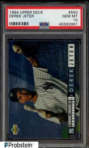 1994 Upper Deck #550 Derek Jeter New York Yankees RC Rookie HOF PSA 10 GEM MINT