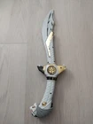94 Vintage 17" Power Rangers Bandai White Gold Working Talking Saba Sword