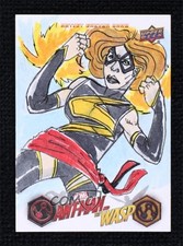 2018 Upper Deck Marvel Ant-Man & The Wasp 1/1 Angel Velasquez Auto Sketch 1u6
