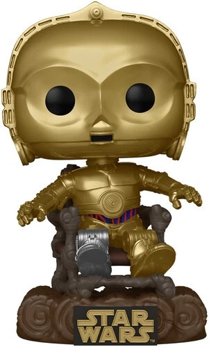 FUNKO POP! STAR WARS: Return of the Jedi 40th - C3P0 in chair [New Toy] Vinyl