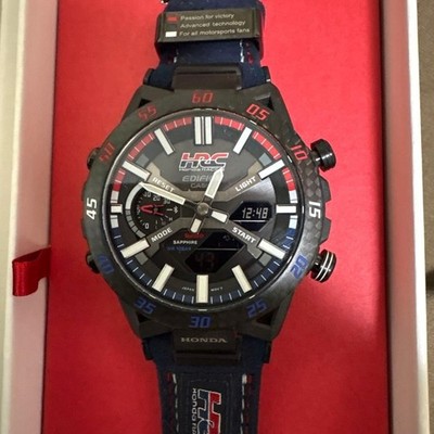 CASIO Edifice ECB-2000HR-1A HRC Honda Racing Limited Herrenuhr gebraucht mit Box