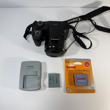 Canon PowerShot SX520 HS 16.0MP Digital Camera - Black + EXTRA BATTERY