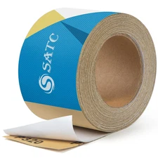 320 Grit PSA Longboard Sandpaper 20 Yard Long Continuous Roll, 2-3/4" Wide Self 
