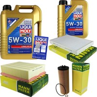 Mann Inspektionspaket 6L Liqui Moly Longlife III 5W-30 FüR Audi A4 Avant 2.5 TDI