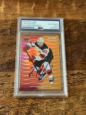 Luke Hughes IP Signed UD Allure RC Card PSA DNA Coa Slab Devils Autographed