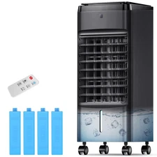 NOMEY Evaporative Air Cooler, 3-IN-1 Air Conditioner Portable for Room w/ 4 M...