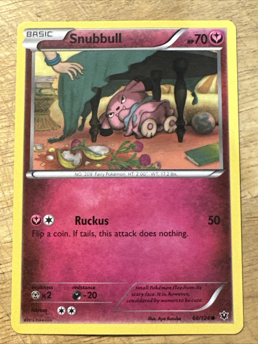 Snubbull 68/124 Non-Holo XY Fates Collide VLP/NM Pokemon Card
