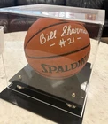BILL SHARMAN AUTOGRAPH BASKETBALL (WITH CASE)