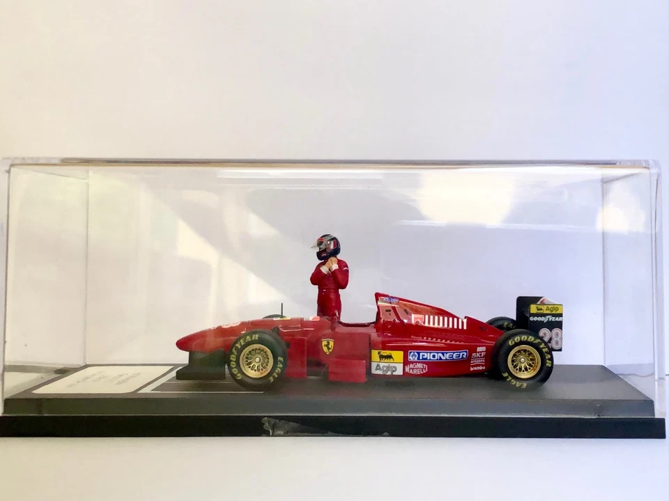 F1 1/43 Hot Wheels Elite Ferrari 412T1 N°28 G.Berger 1st Germany GP 1994 - Immagine 2 di 4