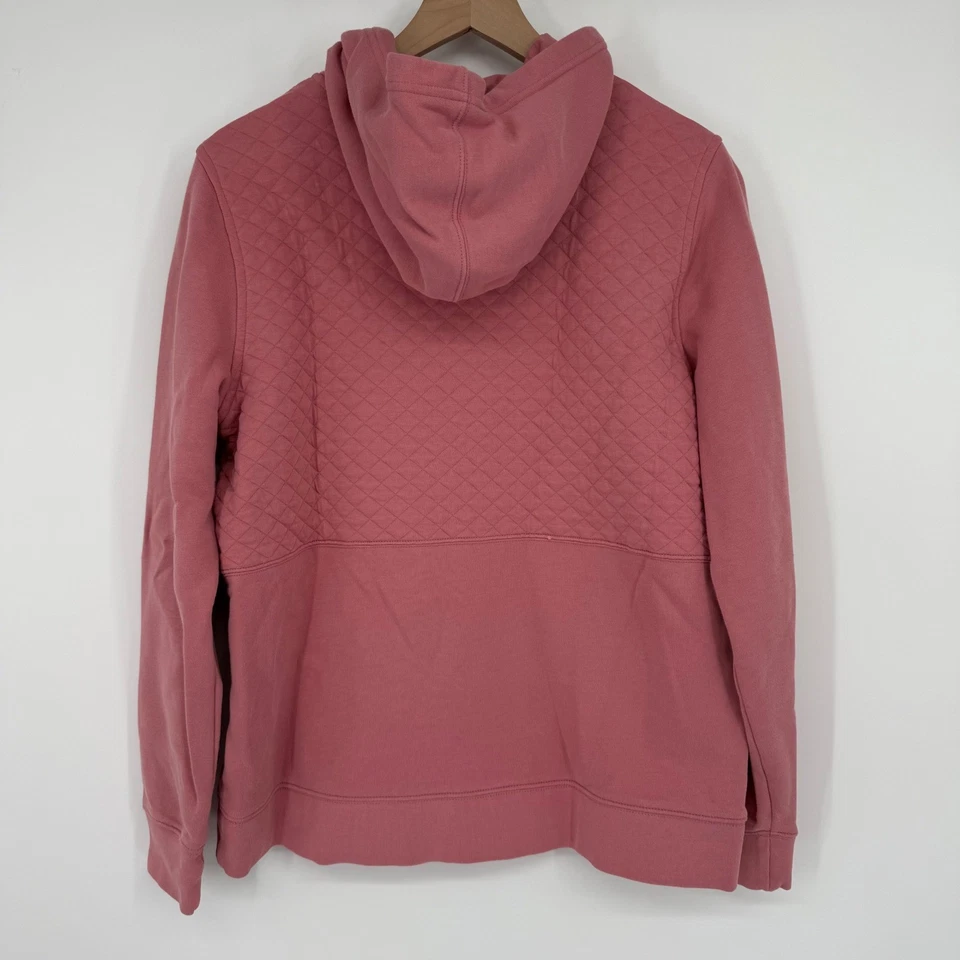 LL Bean Mujer Acolchada Medio Presión Sudadera con Capucha Talla Grande Informal Pullover Foto 3 de 4
