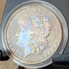 1884 Morgan Silver Dolllar. An Obverse Toned Coin!