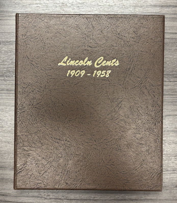 DANSCO #7103 Lincoln Cents 1909-1958 Album ALL Coins EXCEPT SVDB, 09-S, 22 Plain