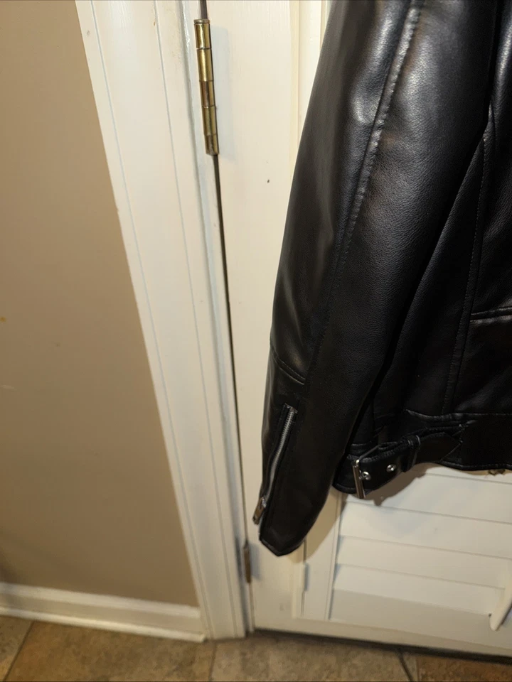 Chaqueta Zara Negra Cremallera con Cremallera y Bolsillos Hombre’s XXL Foto 4 de 4