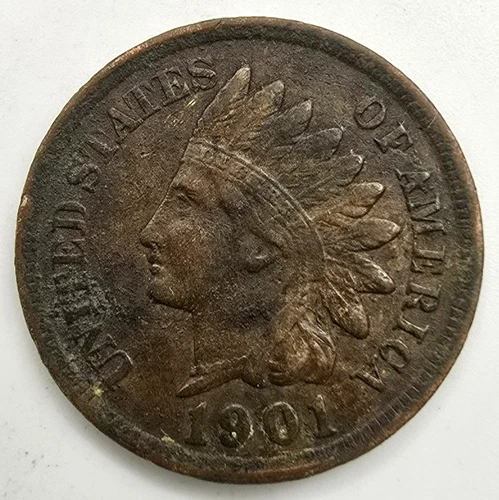 1901 Indian Head Cent XF DETAILS You Grade It! IHC EF Penny Type Coin Free Ship!