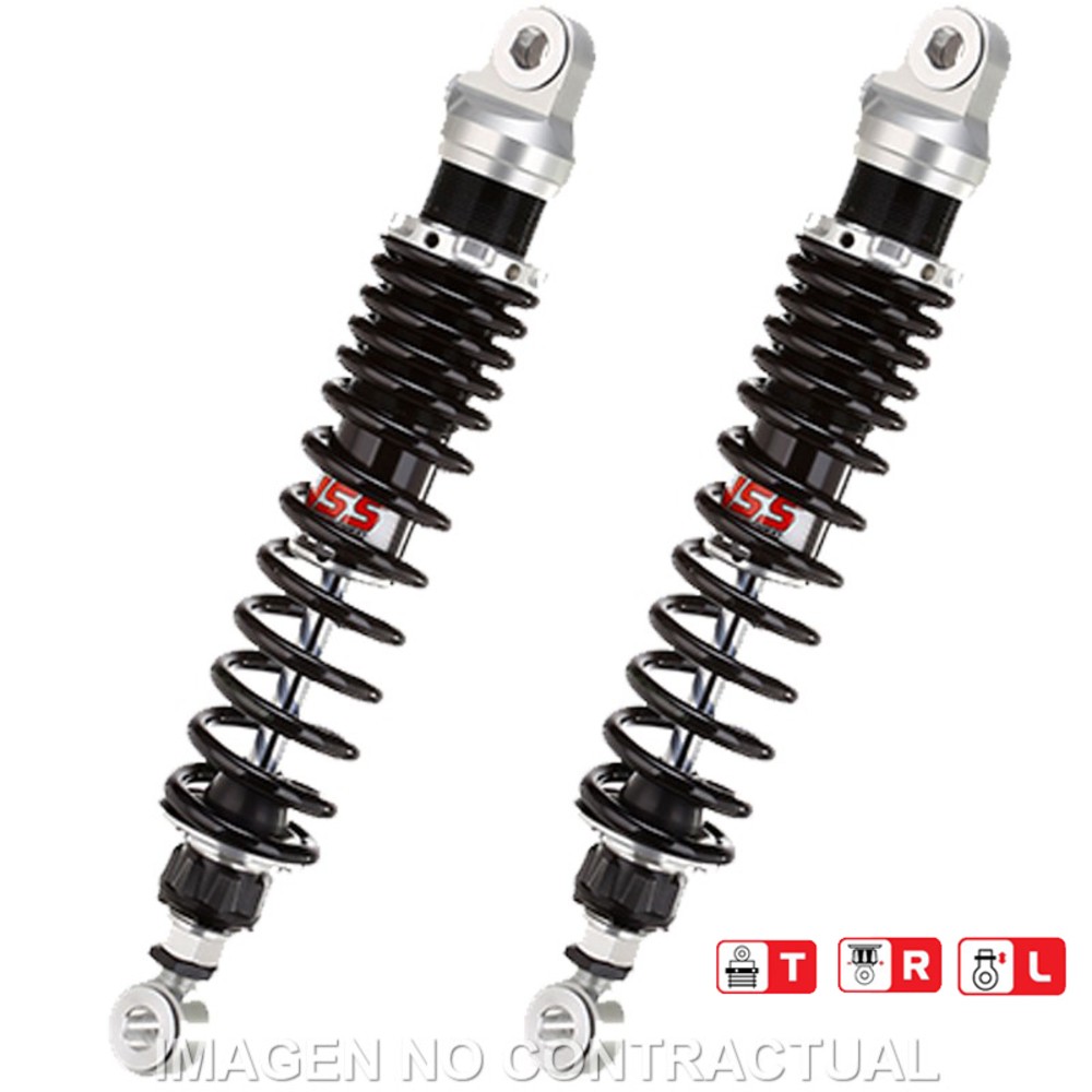 Free Shipping Rear Shock Absorbers YSS Gas Top Line Triumph Bonneville