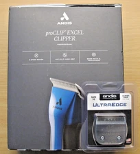 Andis ProClip Excel Detachable Blade Dog Clipper Blue 5-speed  Open Box