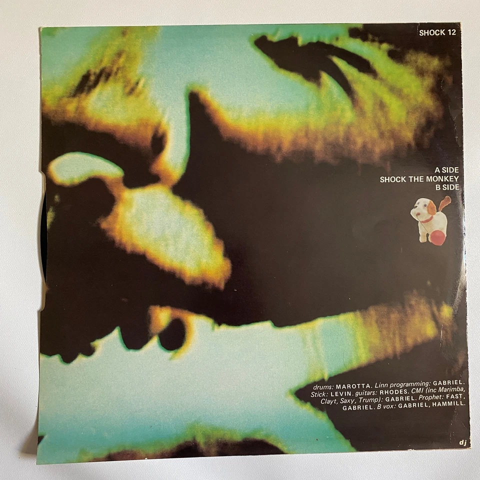 Peter Gabriel - Shock The Monkey 1982, 12” Vinyl Single, Charisma SHOCK 12 VG+ - Image 2 of 4