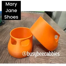 ORANGE MARY JANE T-STRAP Replacement Shoes For 16” Cabbage Patch Kids Doll Shoe