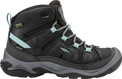 KEEN Damen Circadia Mid Polar Wanderstiefel, Black/Cloud Blue, 40 EU