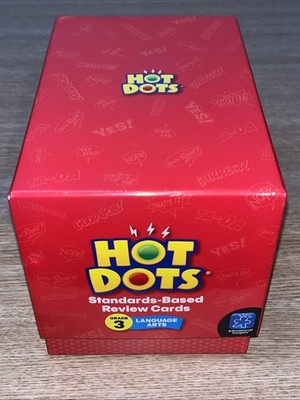 Hot Dots Standards Based Review Cards 3rd Grade Language Arts Box Set W/ 3 Pens