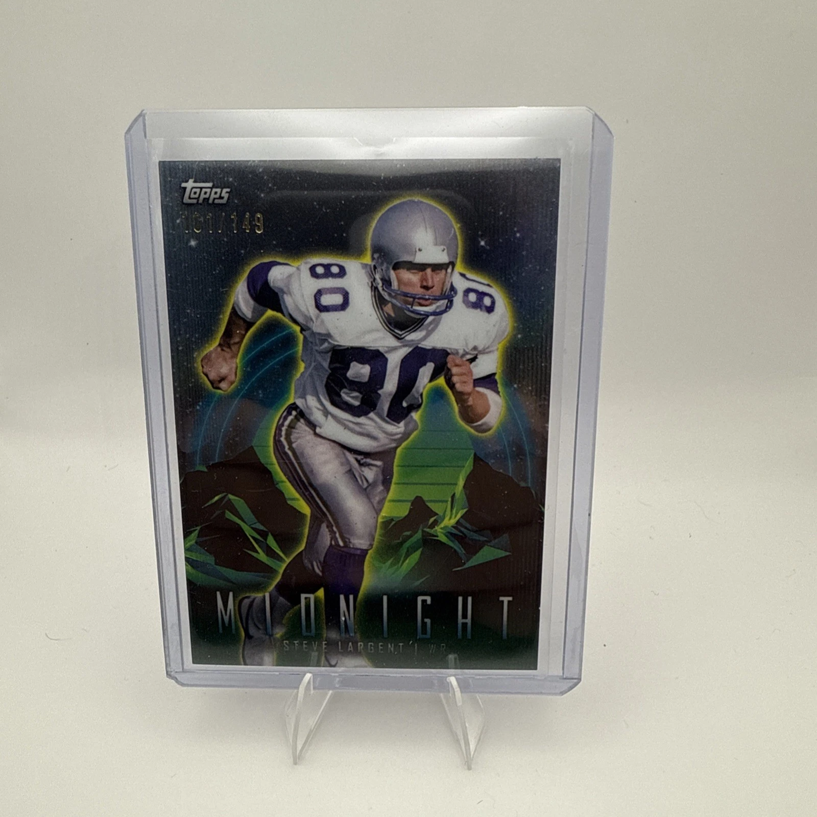 Steve Largent 2024 Topps Midnight Base #90 Morning /149 Seattle Seahawks