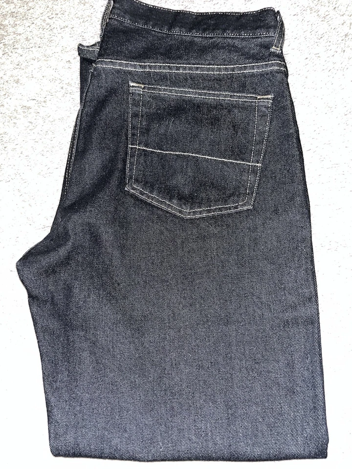 Pantalones de mezclilla para hombre Faded Glory Quality Goods 34x29 lavado oscuro 100 % algodón Foto 3 de 4