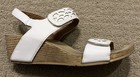 Clarks Collections Women's Bendables Leather Wedge Slingback Sandals White 6.5M — photo 7