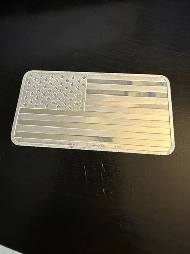 10 oz. Highland Mint Silver Bar - Flag Design - .999 Fine