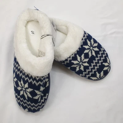 INFINITY Damen Hausschuhe winter Pantoffeln Norwegermuster Gr. 36-41 2 Farben NEU