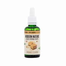 Modern Nature Pure Liquid Stevia Tropfen S&uuml;&szlig;stoff 50ml - CARAMEL - 9er Pack