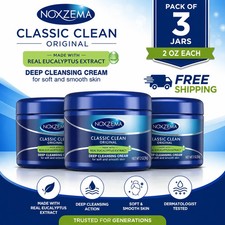 3 Pack - Noxzema Original Classic Clean Deep Cleansing Cream, 2 Oz 56g