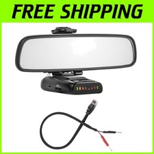 Secure Rearview Mirror Mount  Power Cord for Uniden R3, R4, R7, R8 Detectors