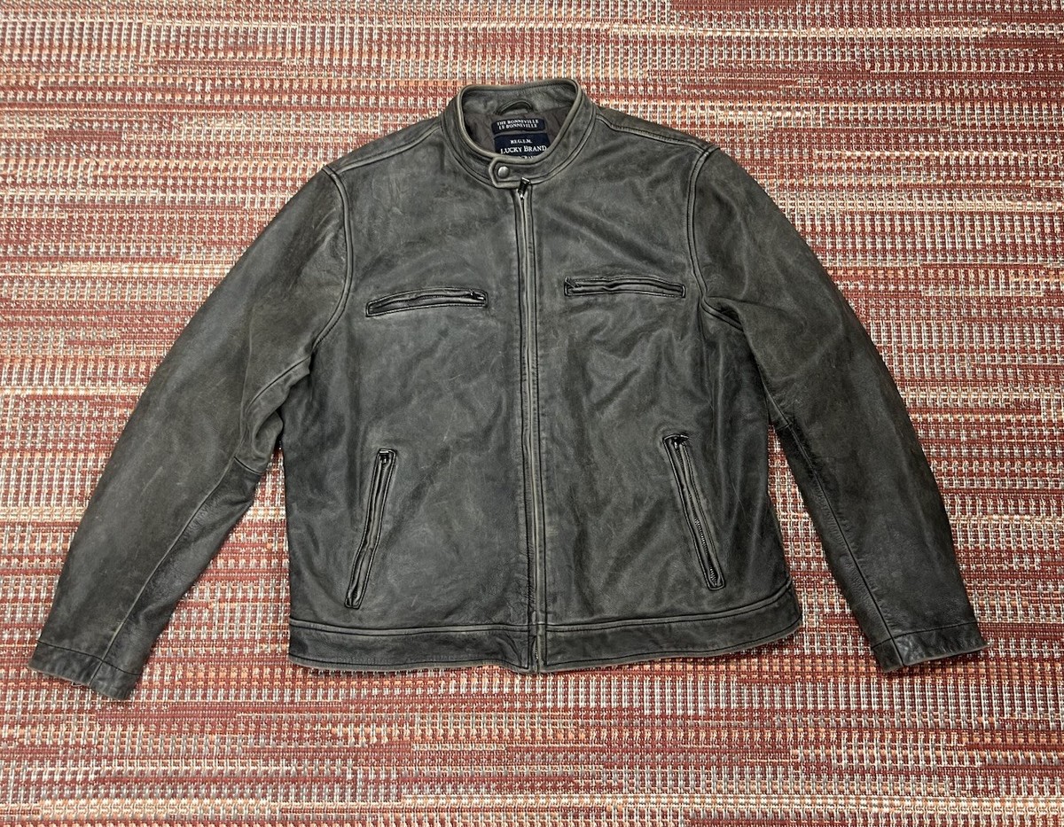 Outerwear Lucky Brand Bonneville Leather Jacket Lucky Brand Men's