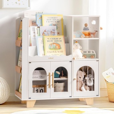 Robud Snow bookshelf All-in-1 Kids Toy Storage Organizer for child Gifts