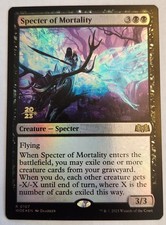 Specter of Mortality Prerelease Cards Foil Rare NM+