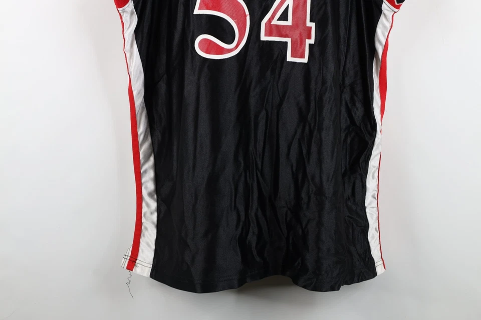 Camiseta deportiva de baloncesto mohawk vintage años 90 Wilson para hombre 2XL a rayas geométrica #54 EE. UU. Foto 3 de 4