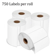 4"x2" Direct Thermal Labels Barcode Stickers 750/Roll for Zebra & Rollo Printer