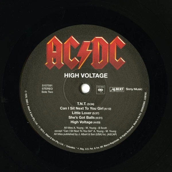 AC/DC - High Voltage (LP) (Mint (M))
