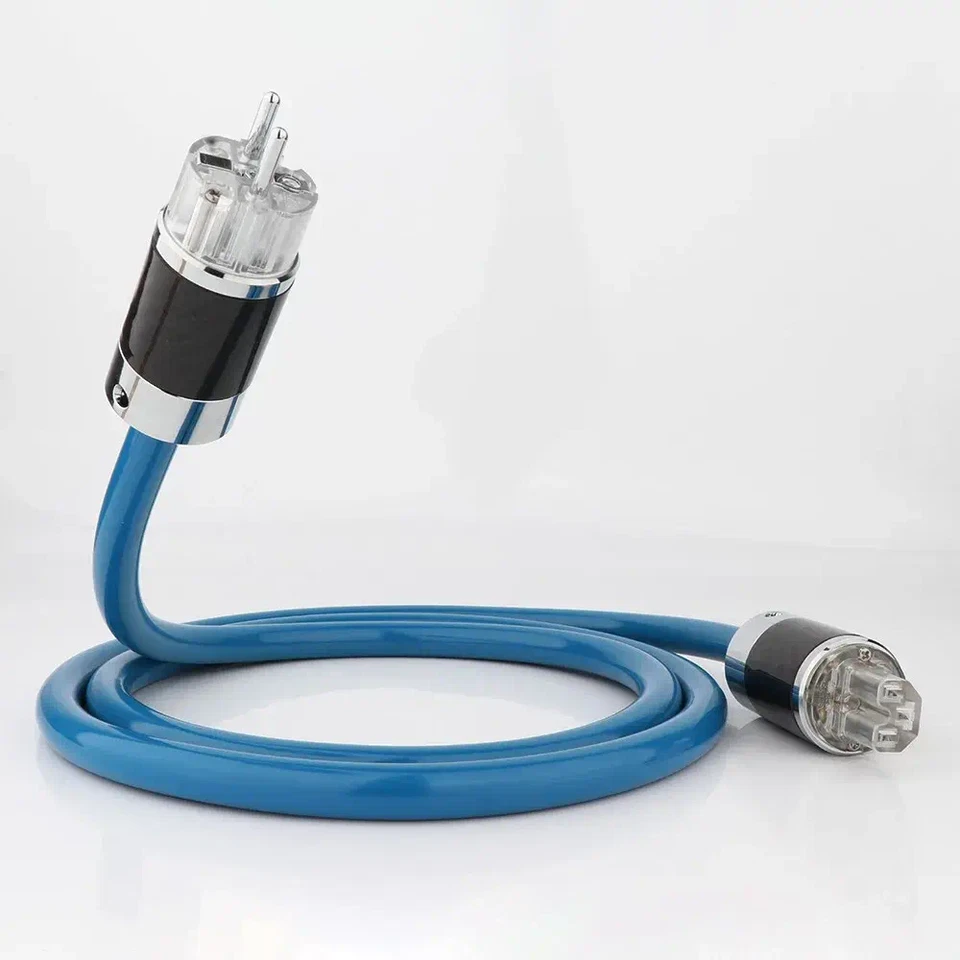 5N OFC Silver Plated Conductor Audio Power IEC C15 Female EU AC Main Supply Wire - Image 2 of 4