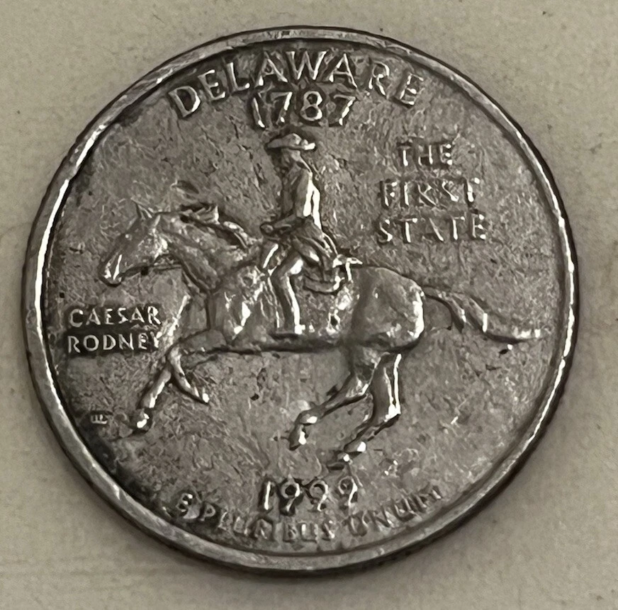 1999 P Delaware State quarter - Errors DDO - Very rare - Image 4 of 4