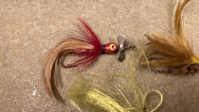 Vintage Lot Of Old Fishing Lures Flies Thinfin Pico Perch Rapala Others As Is