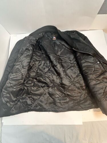 Vtg THE COCKPIT USA Black Nylon Bomber Flight Jacket, SIze XL Rare - Picture 7 of 12