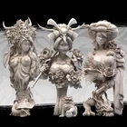 1/9 Resin Figure Busts Fantasy Female Model kits of 3 Unassembled Unpainted