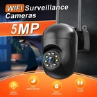 5MP Wireless WiFi Security Camera PTZ Home Surveillance 2-Way Audio IP66