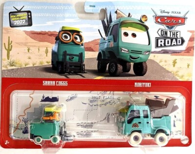 SARAH COGGS & NORIYUKI Disney Pixar Cars Mattel 1:55 Diecast Auto Metall Neu Toy