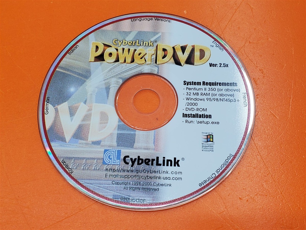 CyberLink Power DVD Version 2.5X Disc Only | eBay