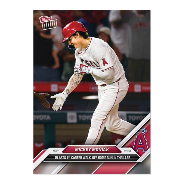2024 Topps Now MLB #624 Mickey Moniak Los Angeles Angels - IN HAND